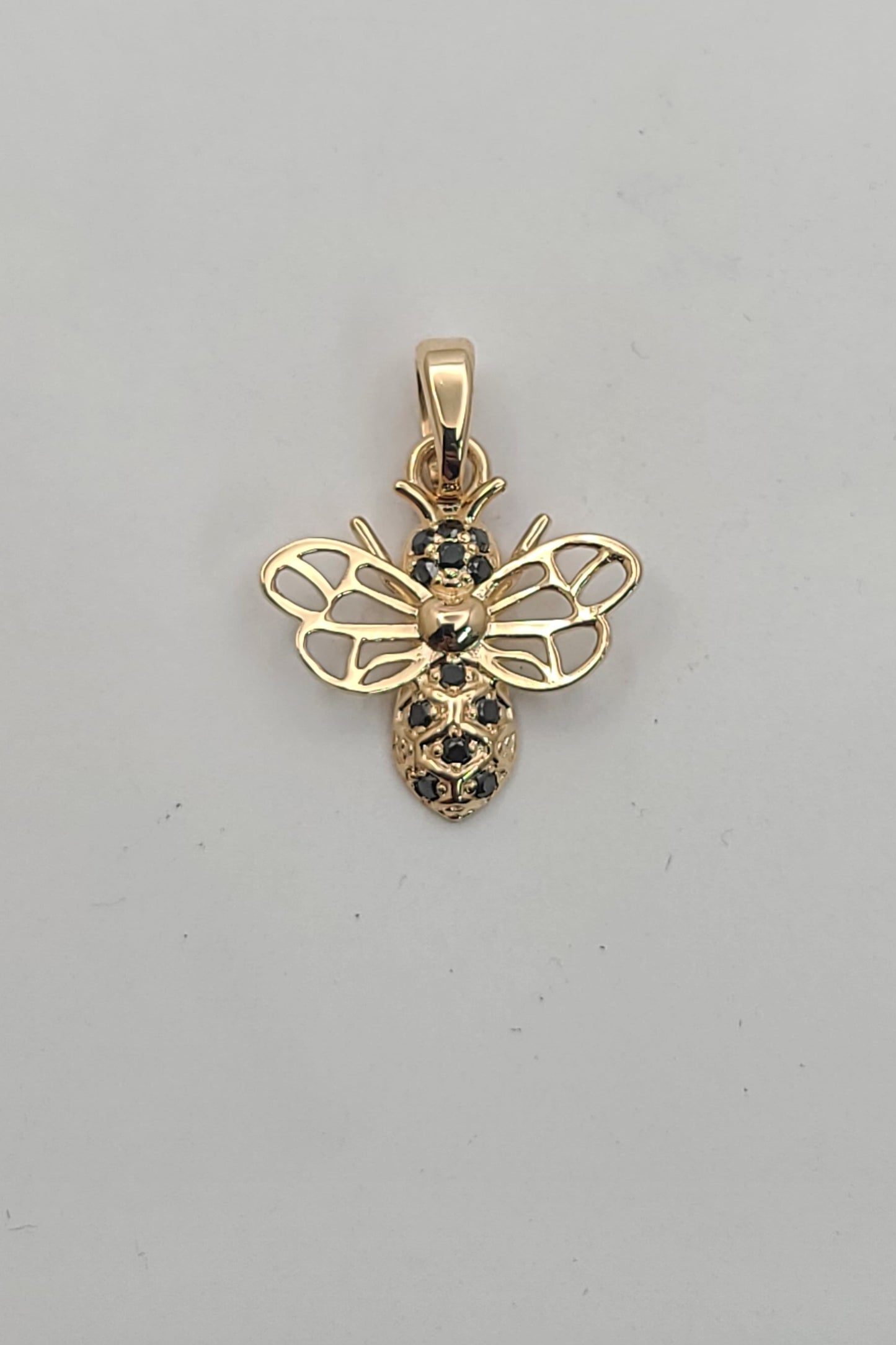 Black Diamond Honeybee Pendant