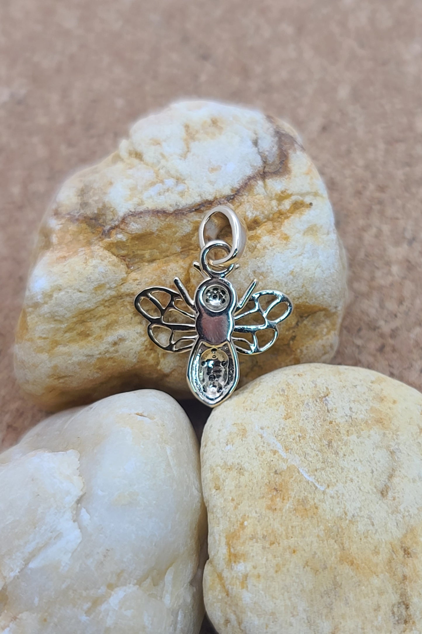 Black Diamond Honeybee Pendant