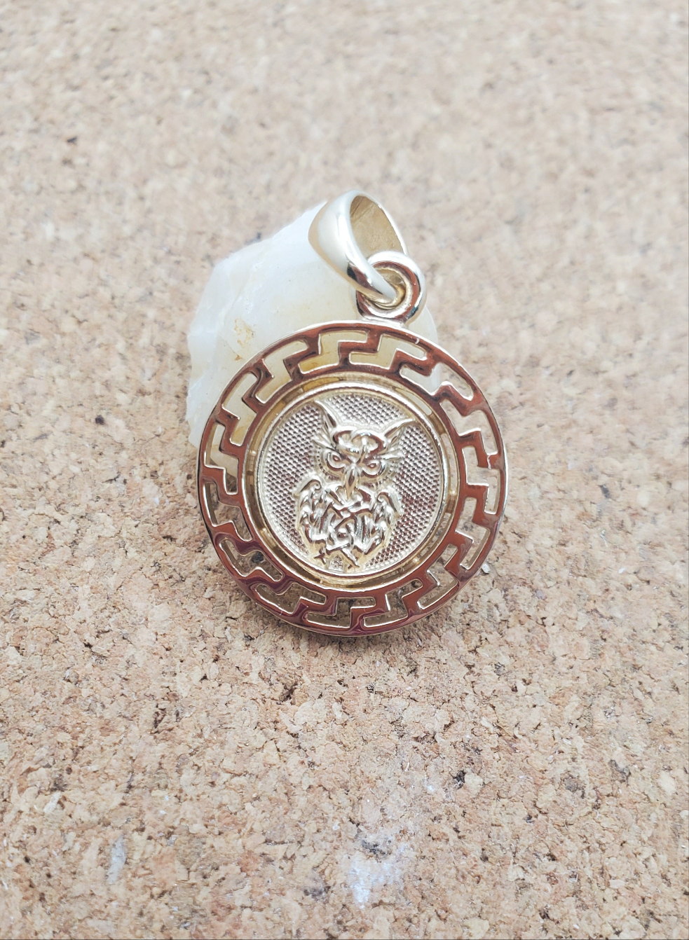 Fleur-de-Owl Pendant