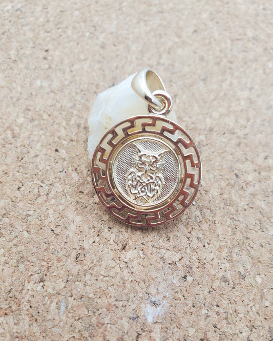 Fleur-de-Owl Pendant