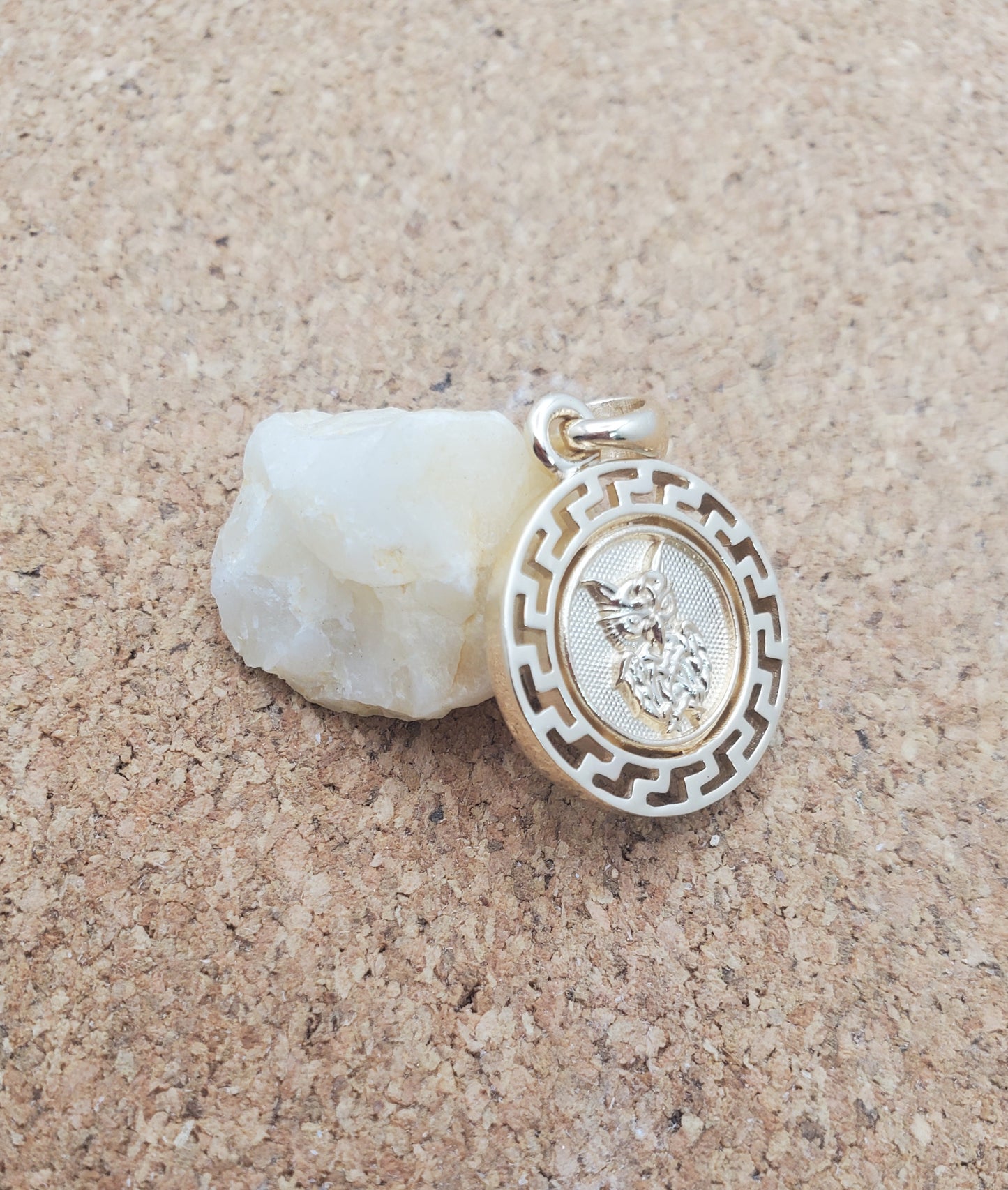 Fleur-de-Owl Pendant