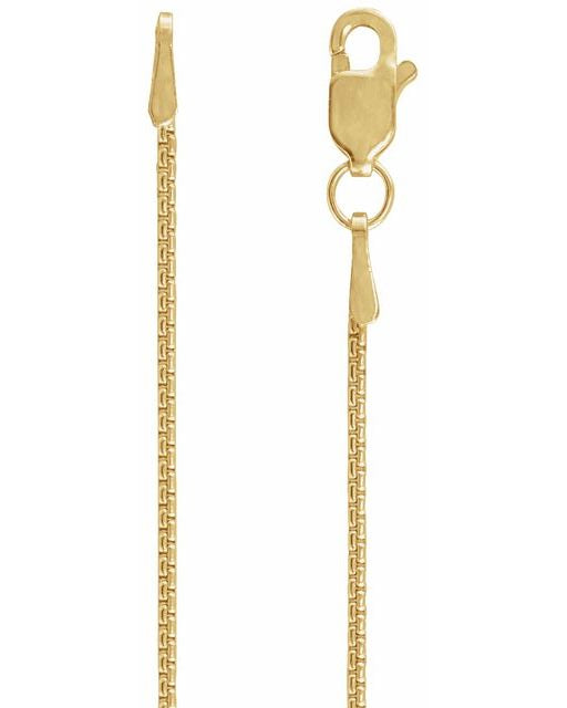 Small 14kt Rounded Box Chain