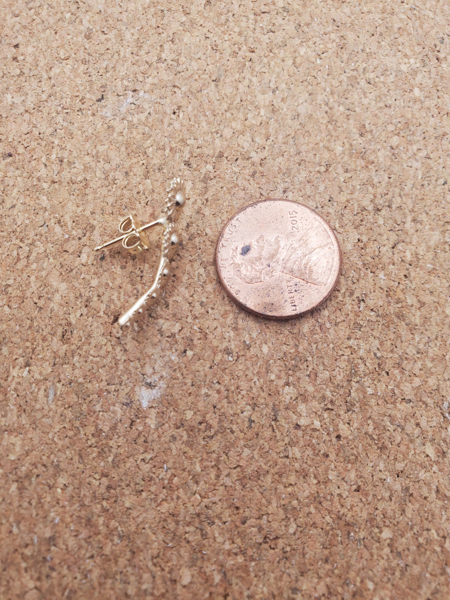 Sunflower Stud Ear Climbers