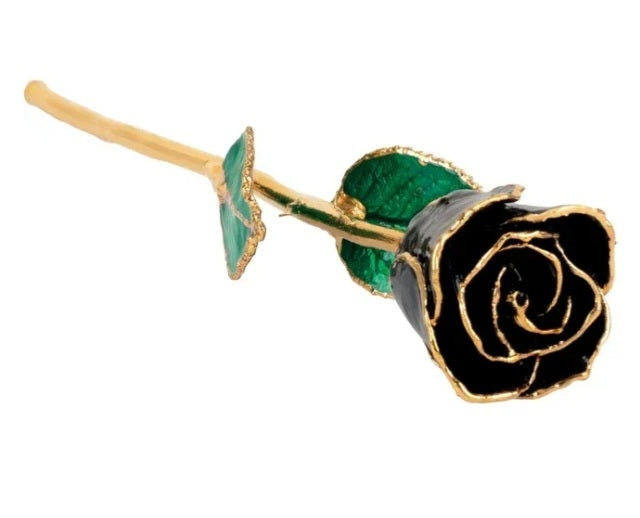 Lacquered Gold Trimmed Rose