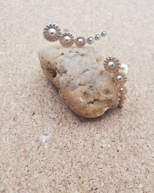 Sunflower Stud Ear Climbers